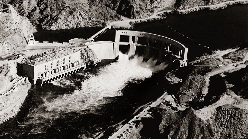 Construction underway on the Los Angeles aqueduct